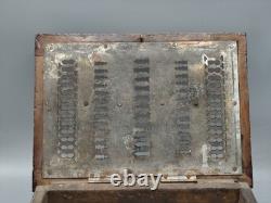 Antique French Wooden Foot Warmer with Metal Insert Rustic 19th Century