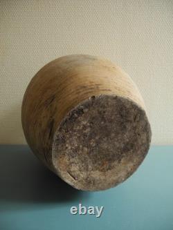 Antique French rustic decorative demijohn jar, 19th century toupine bottle