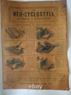 Antique Gestetner Neo-Cyclostyle Duplicator late 19th century