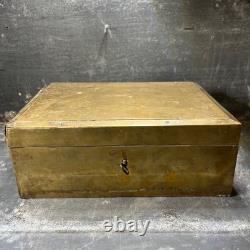 Antique Indo-Portuguese Brass Betel Box, Goa, 19th Century, Compartmented Casket
