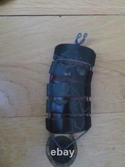 Antique Japanese Lacquered Medical Inro Box with Naturalistic Decorations and Deer Ojime