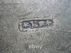 Antique Large Hollow Round Plate in Pewter with Cardinal Stamp 29 CM 1kg100