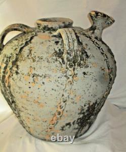 Antique Large Nut Oil Jug - Périgord XVIII - BUIRE DOURNE POTTERY 38 cm
