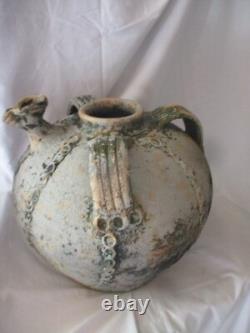 Antique Large Nut Oil Jug - Périgord XVIII - BUIRE DOURNE POTTERY 38 cm