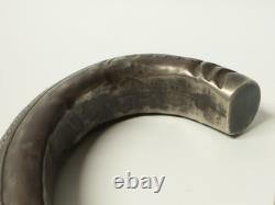 Antique Miao silver bracelet decorated with bells inside, China, Qing dynasty, 19th–20th century