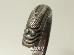 Antique Miao silver bracelet decorated with bells inside, China, Qing dynasty, 19th–20th century