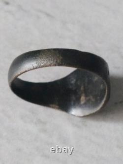 Antique Roman Bronze Ring from the 1st to 3rd Century AD, Protection