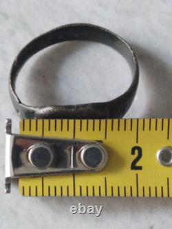 Antique Roman Bronze Ring from the 1st to 3rd Century AD, Protection