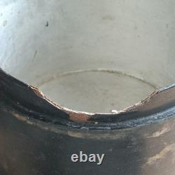 Antique Russian Lacquer Box 19th Century Troika Scene 12x12cm Silver Interior