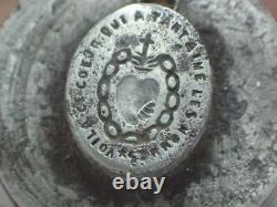 Antique Sacred Heart Religious Medal Die/Mold