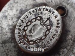 Antique Sacred Heart Religious Medal Die/Mold