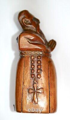 Antique Snuffbox of the Lubricious Monk, Popular Art 18th Century