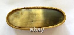 Antique Snuffbox with Engraved Patronymic. 19th Century Folk Art