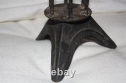 Antique Wrought Iron Folk Art Cellar Candlestick