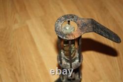 Antique Wrought Iron Folk Art Cellar Candlestick