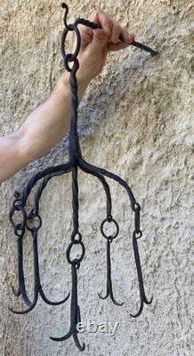 Antique Wrought Iron Well Hook Finder Rampino