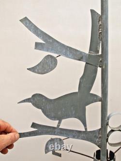 Antique Zinc Weather Vane Depicting a Magpie