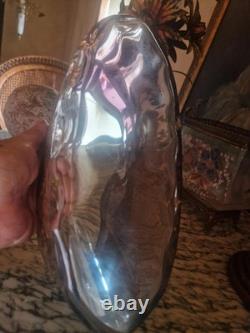 Antique amethyst glass and gilt jardinière attributed to Moser Karlsbad
