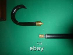 Antique cane with system