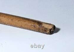 Antique dandy’s cane, late 19th century, ebony carved handle with a black man’s head pommel