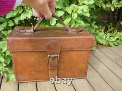 Antique leather cartridge box