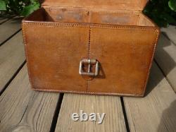 Antique leather cartridge box