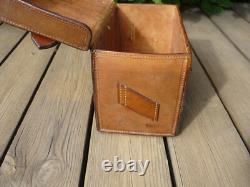 Antique leather cartridge box