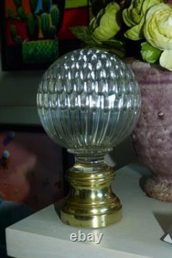 Antique stair ball. Wonderful honeycomb ball