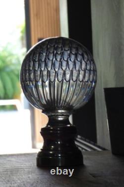 Antique stair ball. Wonderful honeycomb ball