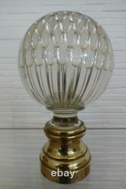 Antique stair ball. Wonderful honeycomb ball