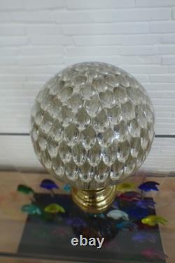 Antique stair ball. Wonderful honeycomb ball