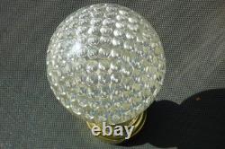 Antique stair ball. Wonderful honeycomb ball