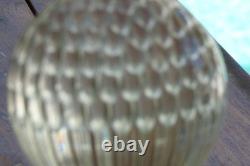 Antique stair ball. Wonderful honeycomb ball