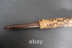 Antique trompe-l'œil umbrella cane with dog head
