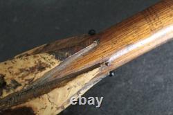 Antique trompe-l'œil umbrella cane with dog head