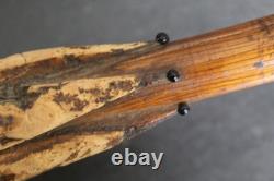 Antique trompe-l'œil umbrella cane with dog head