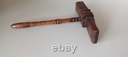 Antique wooden sugar hammer deggaga. Good condition