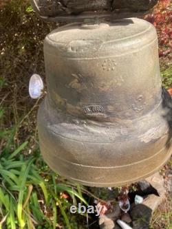 Antiques Large Bell Bronze Alpine Cowbell - Founder - Beautiful Necklace