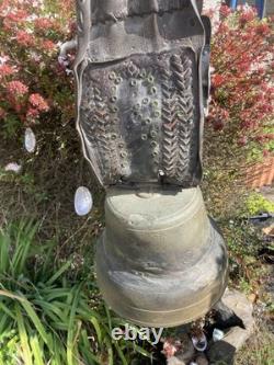 Antiques Large Bell Bronze Alpine Cowbell - Founder - Beautiful Necklace