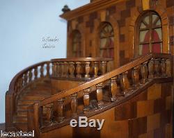 Architectural Mockup Of A Wooden Villa Walkway Mate Work
