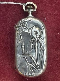 Art Nouveau Silver Louis Coin Holder