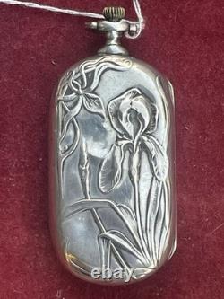 Art Nouveau Silver Louis Coin Holder