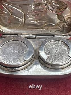 Art Nouveau Silver Louis Coin Holder