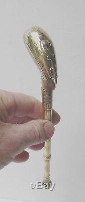Art Populaire Pipe Case Engraved Brass Earth, Eighteenth, Flanders