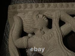 Asian Art Bas-Relief of 3 Goddesses, Sculpted Stone, Sri Lanka, Superb