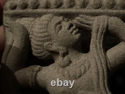 Asian Art Bas-Relief of 3 Goddesses, Sculpted Stone, Sri Lanka, Superb