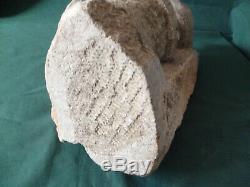 Authentic Gargoyle Stone Sculpt Carved Old Gres High Time