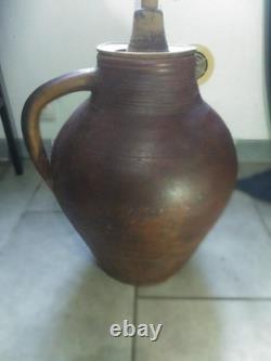 Authentic earthenware butter churn, early 20th century or late 19th century