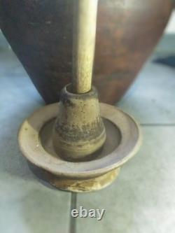 Authentic earthenware butter churn, early 20th century or late 19th century