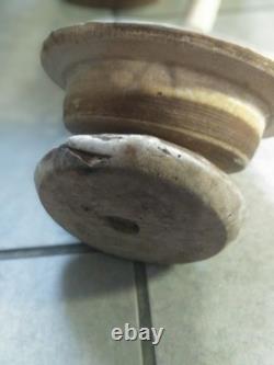 Authentic earthenware butter churn, early 20th century or late 19th century